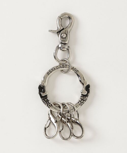 キーホルダー 選ぶなら レビキャストメイド スカル キーチェーンホルダー6 ビッグ 600円