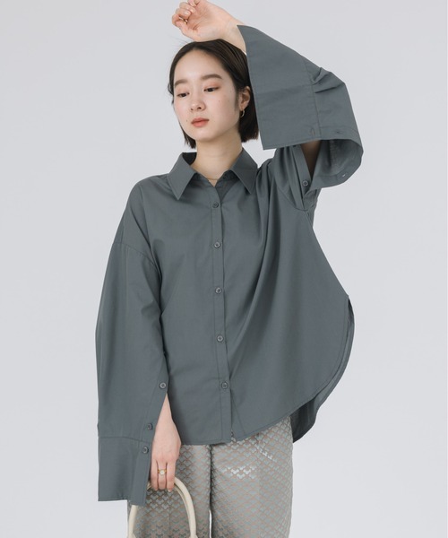 未使用 【valentino garavani】リネン ロングシャツ ブラウス aquagarage シャツ ブラウス Vネック レディース きれいめ