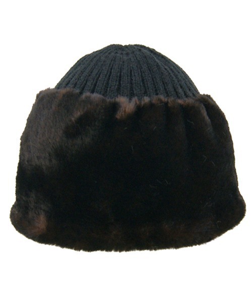 Ruben ニット帽 ニットキャップ リバーシブル ファー＆ニット帽