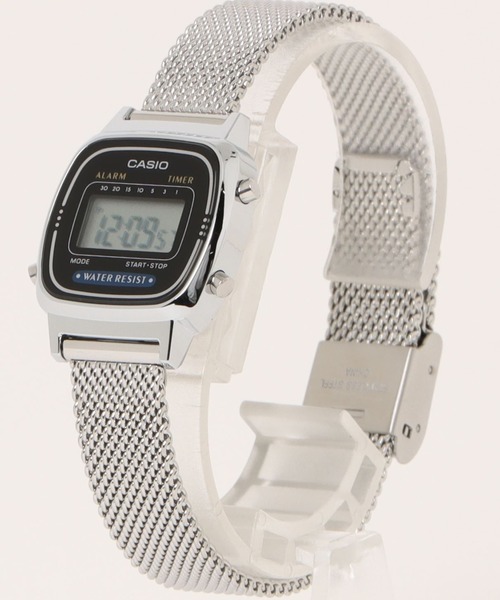 腕時計 CASIO カシオ/ デジタル クォーツ腕時計 メタルメッシュベルト 日常生活防水 /// LA-670WEM-7 メンズ レディースの画像