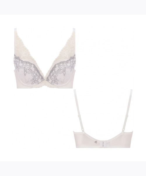 みるめ⭐︎プラカゴ　2点 AMOSTYLE ブラジャー 夢みるブラ Deep V ネモフィラ スカイ「E