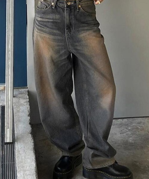 Theater code ワイドパンツ ジーンズ vintage like denim pants 