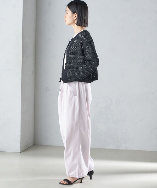 SHIPS for women 〈手洗い可能〉裾 ドロスト カーゴ パンツ ◇ セール】〈手洗い可能〉裾ドロスト ナイロン カーゴ パンツ