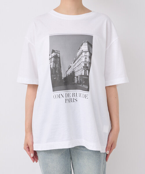 tシャツ Tシャツ レディース 予約「使い勝手抜群」PARISフォトT｜zozo｜21