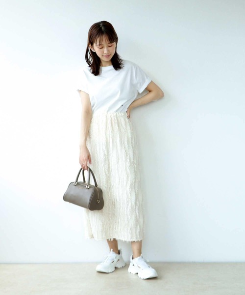 [DINT] SK9269 ジャガード スカート Jines スカート フリンジジャガードスカート : ZOZOTOWN Yahoo