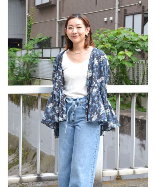 ungrid 刺繍ブラウス Ungrid（アングリッド） ブラウス シャツ レース刺繍ルーズシャツ