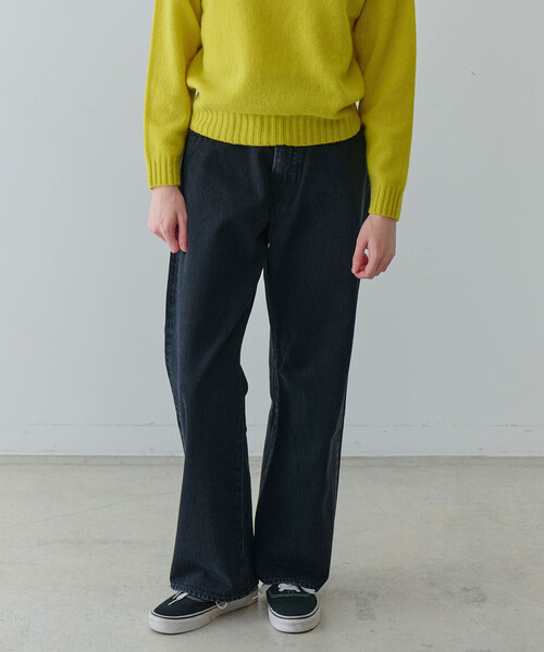 美品/THE SHINZONE 別注HIGH WAIST DENIM BLACK THE SHINZONE ジーンズ デニム デニムパンツ |「別注」HIGH
