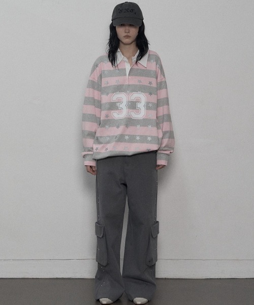 SETUPEXE ポロシャツ ポロ 「SETUP‐EXE」33 STAR STRIPE POLO