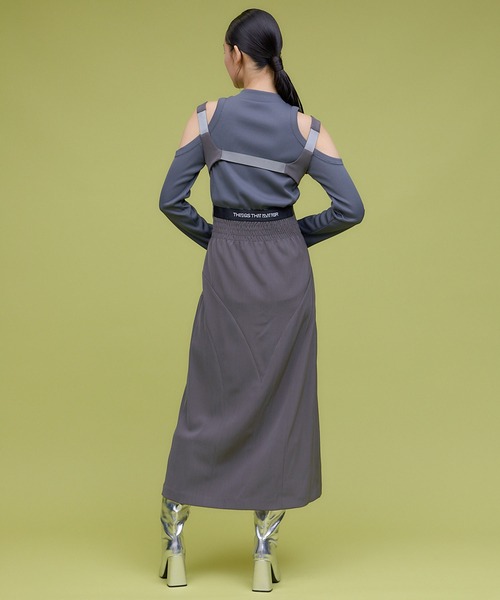 THINGS THAT MATTER tシャツ SHOULDER HOLE RIB TOPS / ショルダー 