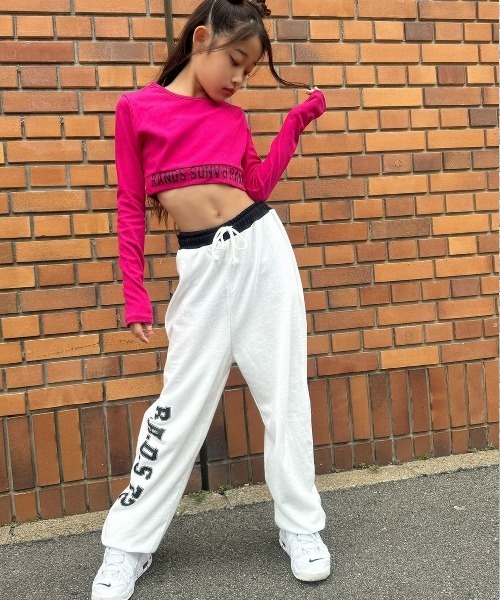 RandS パンツ プリントスウェットパンツ キッズ 子供服 女の子