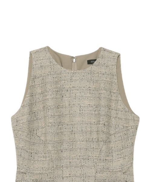 anuans」 ノースリーブワンピース SMALL ベージュ レディース  