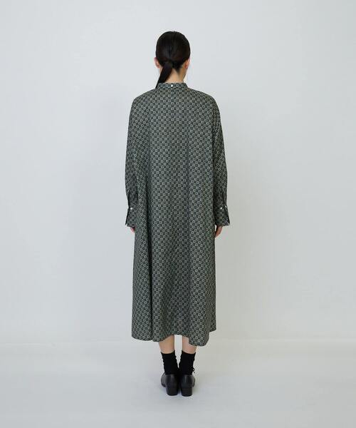 ボントン　リバティシャツワンピース6A ボントン リバティシャツワンピース6A SHETH - リバティ柄シャツ