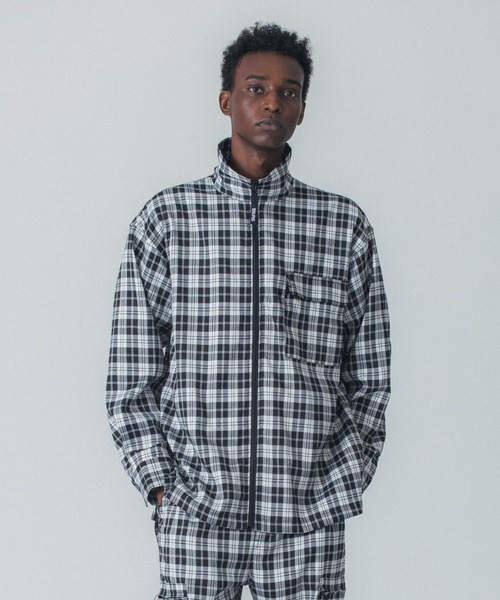 SILAS（サイラス） シャツ FULL ZIP PLAID SHIRT メンズ レディース