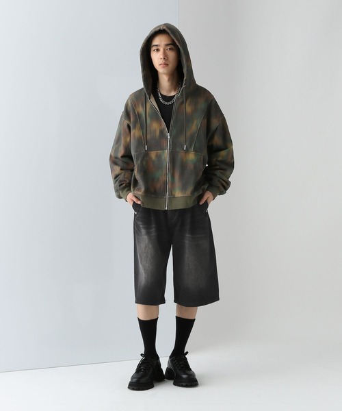 HARE　コンバートフリンジデニムパンツ　ワイド　バギージーンズ HARE（ハレ）の「コンバートフリンジデニムパンツ(HARE)（デニム