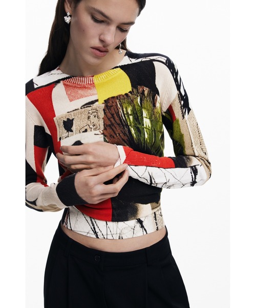 Desigual（デシグアル） ニット セーター ラクロワのコラージュ