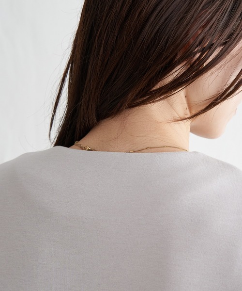 IKKA LOUNGE ノーカラーコート コート ダンボールニットノーカラー