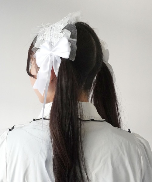 Port（ポート） 「 」 リボン付き フリル ヘッドドレス : ZOZOTOWN