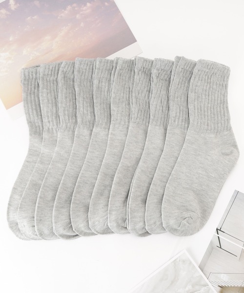 Lace Ladies（レースレディース） 靴下 「10足セット」ソリッドカラー