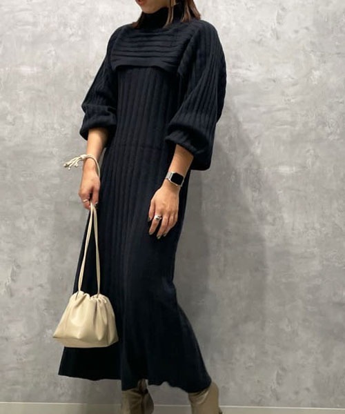 Mila Owen（ミラオーウェン） ニットワンピース 0 グレー レディース