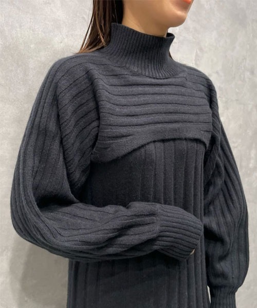 Mila Owen（ミラオーウェン） ニットワンピース 0 グレー レディース