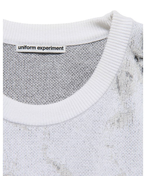 uniform experiment セーター ニット MARBLE JACQUARD KNIT メンズ 