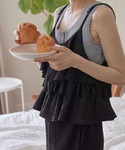 セットアップ リンクルキャミソール&パンツセッ...の詳細画像3