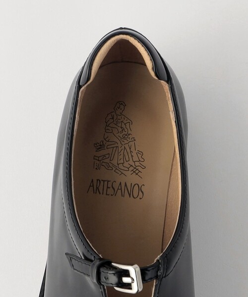 ARTESANOS ローファー 「ARTESANOS」レザーベルト スリット