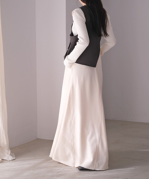 AKTE ニットベスト AKTE（アクテ）の「Vネックシャギーニットベスト（ベスト）」 - WEAR