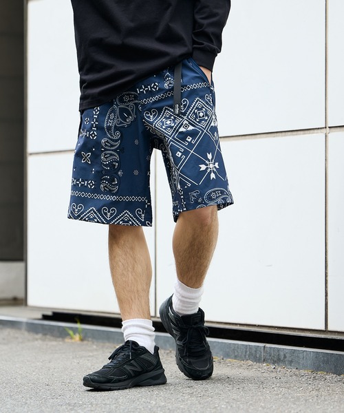 25ss 新品ワイルドシングス クライマー柄 ストレッチ デナリ ショーツ M WILD THINGS（ワイルドシングス） ハーフパンツ パンツ PRINT DENALI