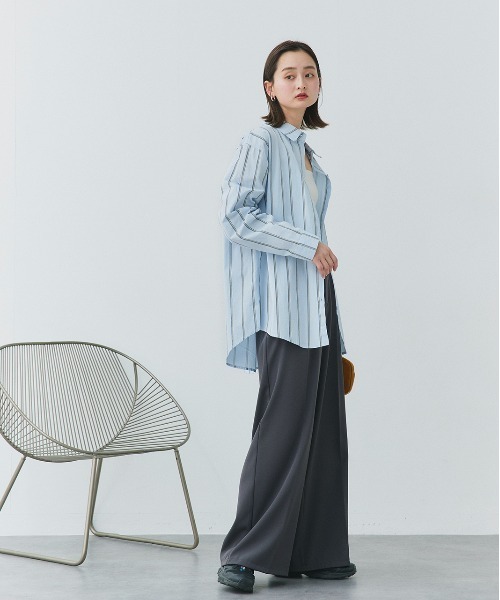 ad thie（アドティエ） ブラウス シャツ ロールアップ マルチ