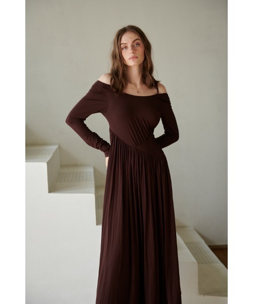 Estella.K ワンピース Magnolia Open Back Long Dress Wオープン