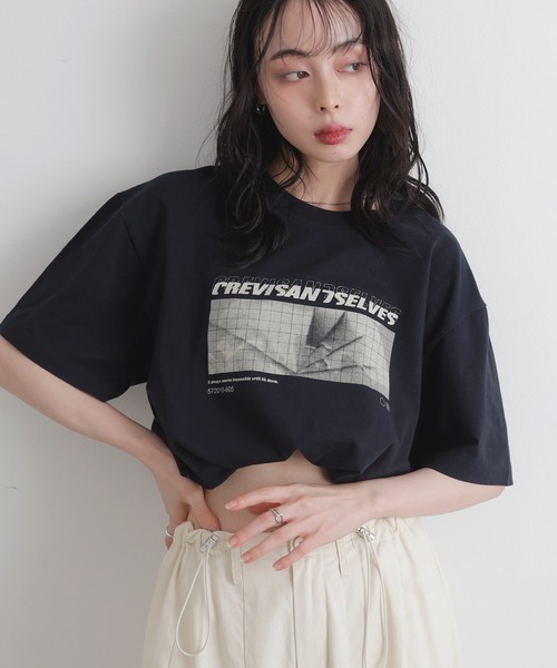 LIAN tシャツ ロゴプリントcrevisT レディース メンズ