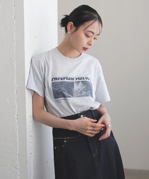 LIAN（リアン） tシャツ ロゴプリントcrevisT レディース メンズ