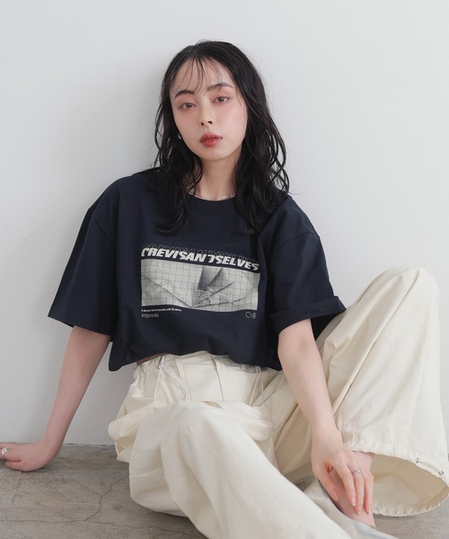 LIAN tシャツ ロゴプリントcrevisT レディース メンズ