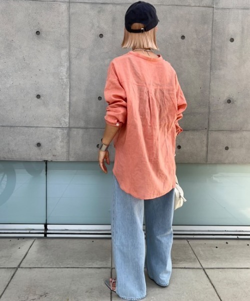 ジョゼフ　リネン　バンドカラーシャツ 📣📣📣 SALE 📣📣📣 メンズ コットンリネン バンドカラーシャツ