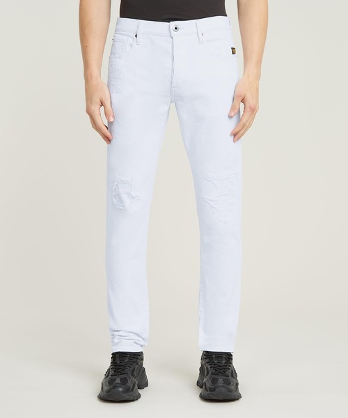 G-STAR RAW ジーンズ 3301 SLIM JEANS/ダメージ加工ベーシックスリム