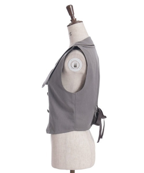 axes femme（アクシーズ ファム） ベスト ジレ ディープネックジップ