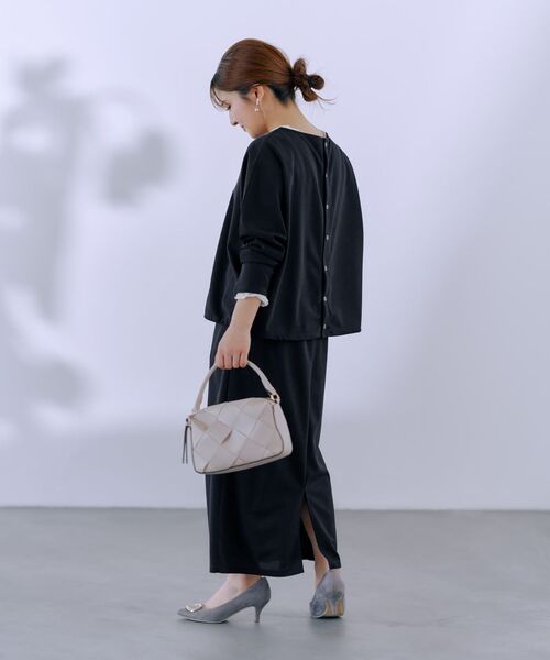 tシャツ カットジョーゼットドロストトップス 「低身長・小柄女性」 レディース tシャツ カットジョーゼットドロストトップス 「低身長・小柄