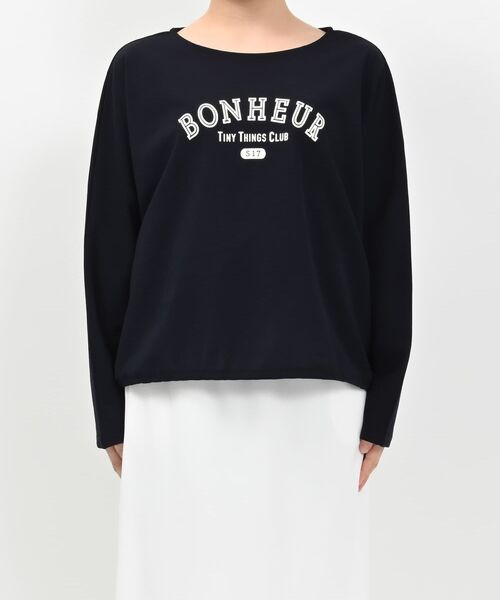 tシャツ カットジョーゼットドロストトップス 「低身長・小柄