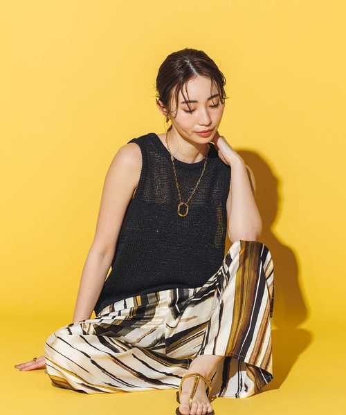 【美品】Gready Brilliant スパンコールニットベスト Gready Brilliant ニット セーター スパンコールニットベスト