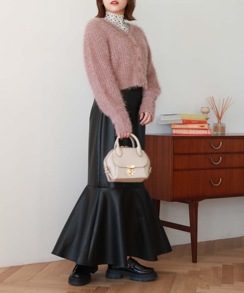 「archives」 ニットカーディガン MEDIUM ブルー レディース_画像9