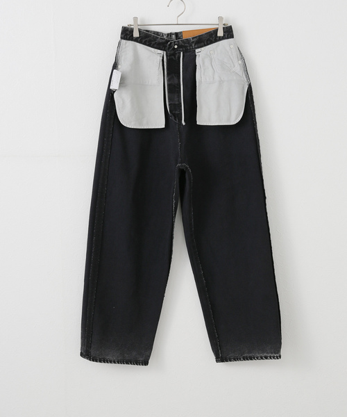 INSCRIRE DENIMアンスクリア　デニムパンツ新品タグ付★42,900円 セール】INSCRIRE / アンスクリア：Streight Patch Different