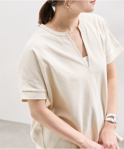 tシャツ 抗菌防臭ドライポンチスキッパー レディース