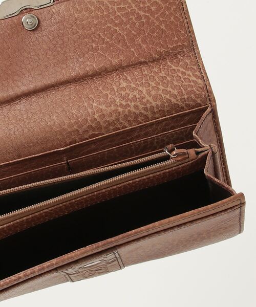 【美品】GUCCI グッチ　シマライン長財布　ブラウン　レザー GUCCI ラウンドファスナー長財布 グッチシマ レザー ブラウン