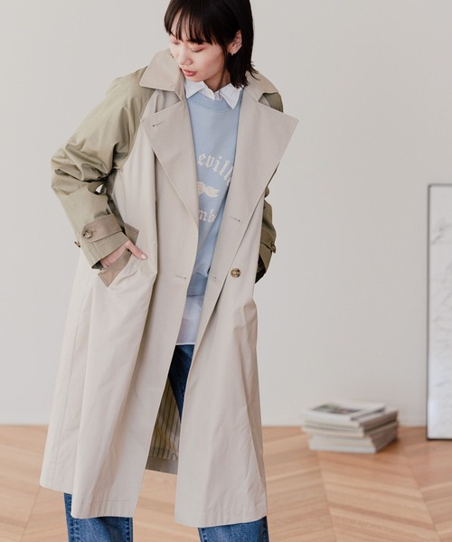 「niko and...」 トレンチコート LARGE ベージュ レディース