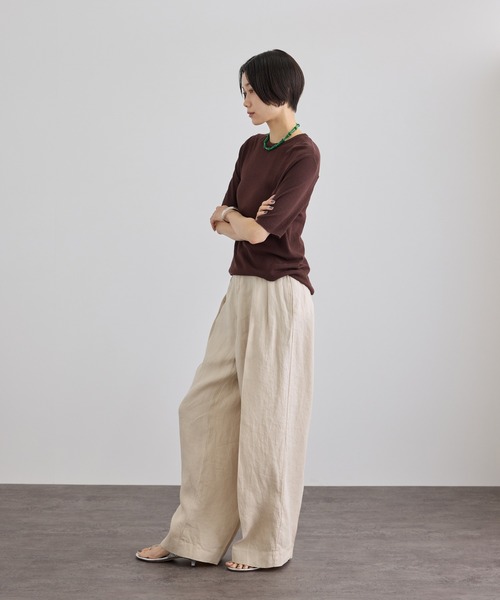SALON adam et rope'（サロン アダム エ ロペ） ワイドパンツ