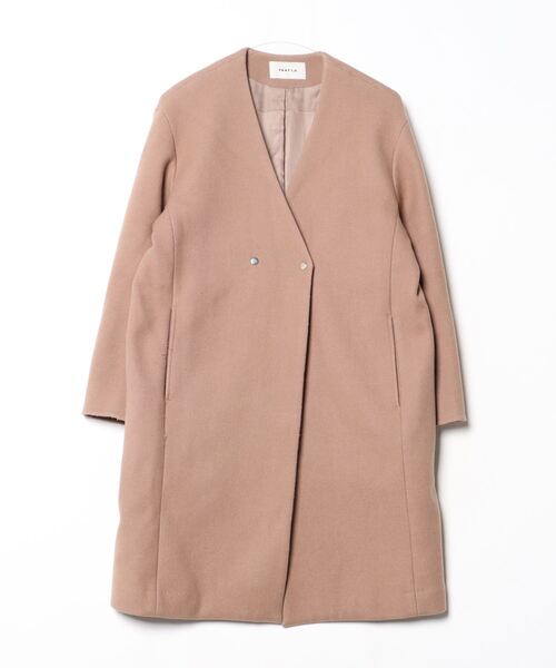 FRAY I.D（フレイ・アイディー） ノーカラーコート 0 ブラウン