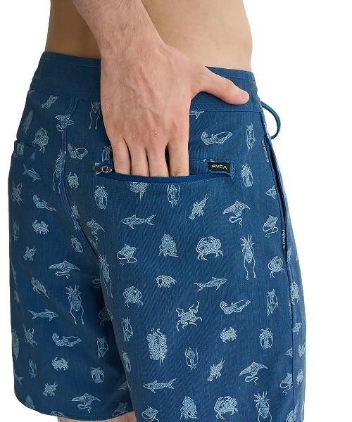 RVCA（ルーカ） 水着 メンズ 「HAWAII」 SEA LIFE TRUNK 17 ボード