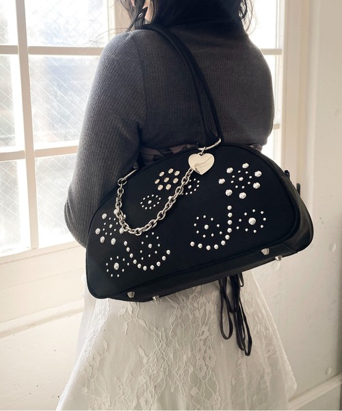 ✨かなえさま専用 ほぼ未使用 スタッズバッグ✨ LeSportsac × Megumi Kanzaki 美容家・神崎恵さんとのコラボ