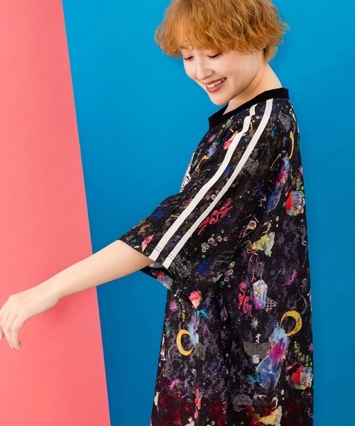 ScoLar tシャツ 152704：スカラーマーク×POP総柄レース